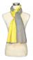 Preview: Scarf Shawl 100% Silk Flannel Yellow Grey